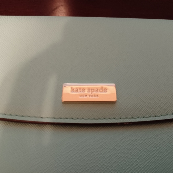 Kate Spade Blue/Mint Leather Wallet - Picture 2 of 9